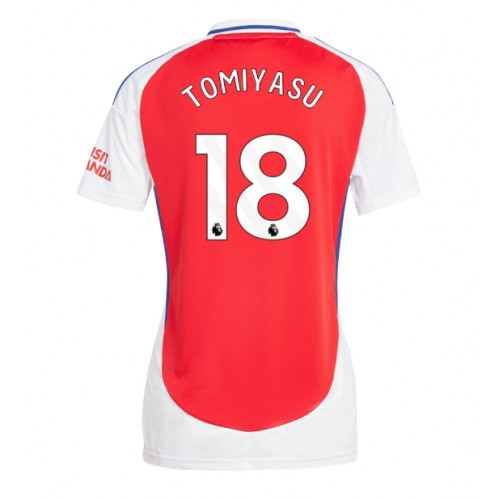 Dámy Fotbalový dres Arsenal Takehiro Tomiyasu #18 2024-25 Domácí Krátký Rukáv